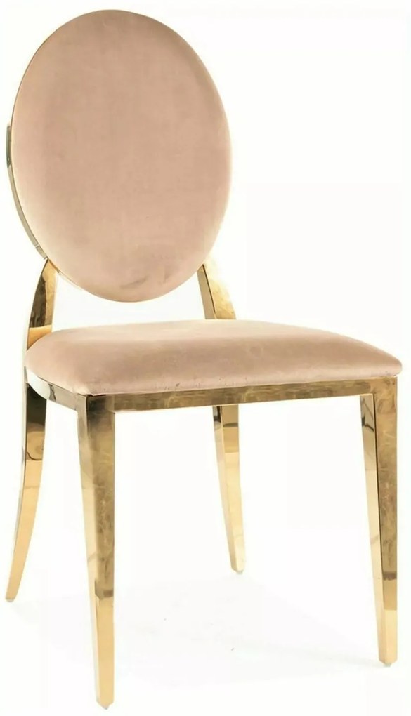 Stolička King Velvet béžová
