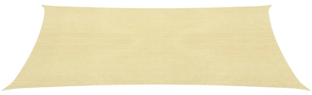 vidaXL Tieniaca plachta 160 g/m², béžová 3x6 m, HDPE