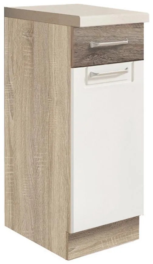Skrinka do kuchyne Econo 1D Sonoma/Biely/San Remo