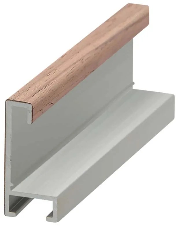 DANTIK rám na obraz 60x80 | ALU Dýha ořech raw (Plexi Čiré)
