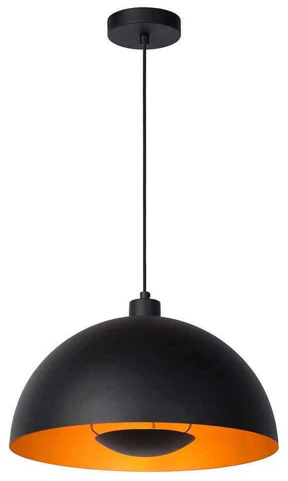 Lucide 45496/01/30 - Luster na lanku SIEMON 1xE27/40W/230V čierna