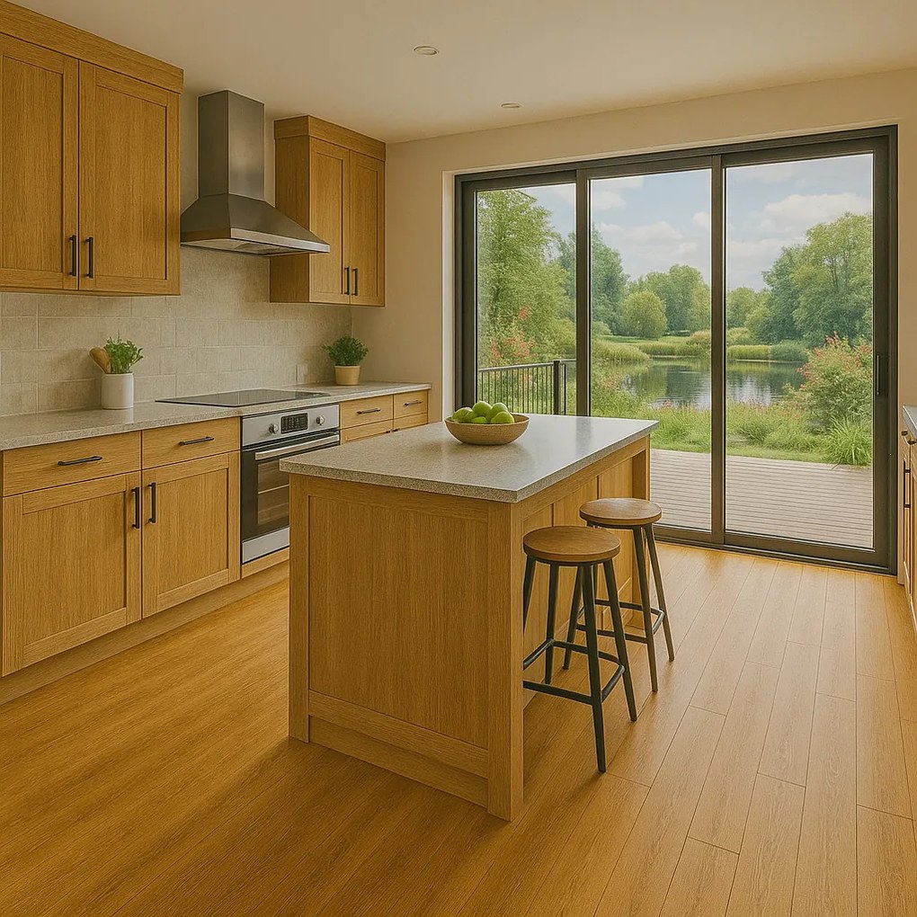 Vinylová podlaha kliková Green line Dub hnedý, 1190 x 180 mm, Egibi