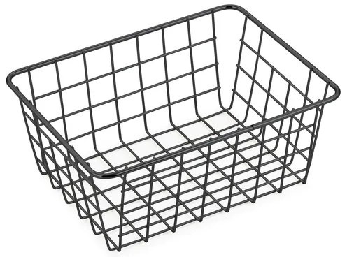BISK Erga Niagara, drôtený košík 245x180x95 mm na postavenie, čierna matná, ERG-08058