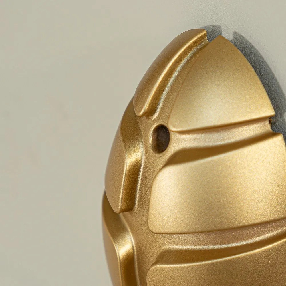 Nástenný plastový háčik v zlatej farbe Bug – Spinder Design