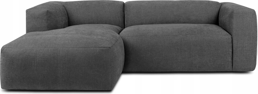 Modulárna rohová sedačka do obývačky ľavá mäkká Konsimo Buffo popolavá