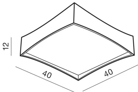 LED stropné svietidlo Veccio čierne