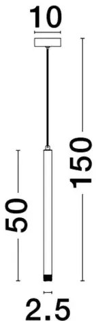 Moderný luster Trimle 50 zlaté