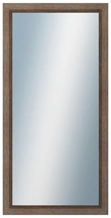 DANTIK - Zrkadlo v rámu, rozmer s rámom 50x100 cm z lišty CARRARA hnedá (2894)