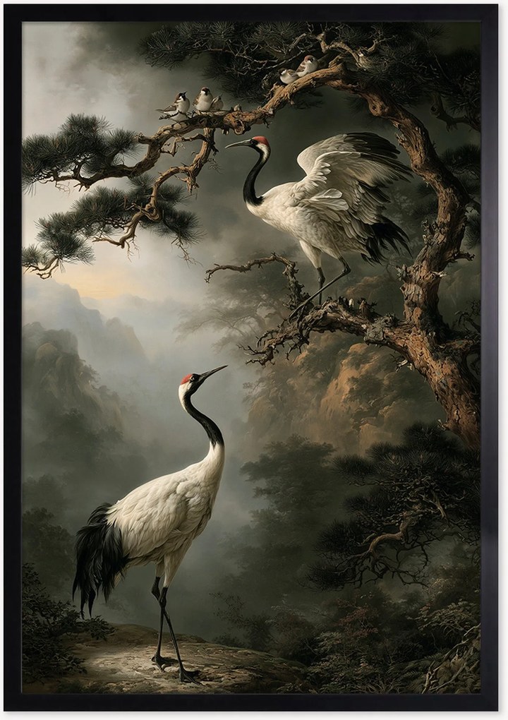 Nástenná dekorácia v ráme Bird Elegance