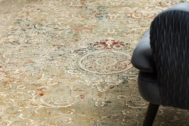 Koberec OMEGA LUMIER Ornament Vintage, zelený