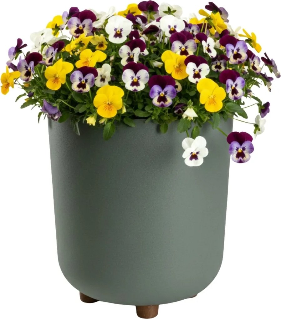 PLASTOVÝ KVETINÁČ TERRA 24X27,5 CM MÄTOVÁ