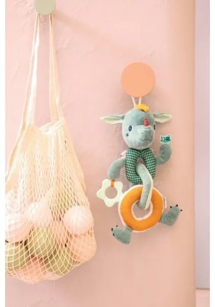 Lilliputiens - Plyšová reťaz s hryzátkom dráčik Joe