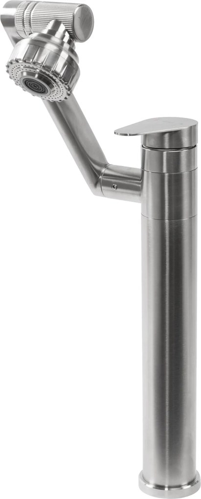 Umývadlová batéria batéria REA PACO INOX vysoká, nikel brúsený