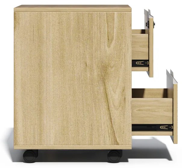 Mobilný kancelársky kontajner Houseland Profit Lex 01 prírodný dub/biela