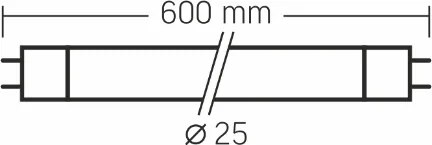 VIDEX LED trubica T8 - 60cm - 10W - studená biela