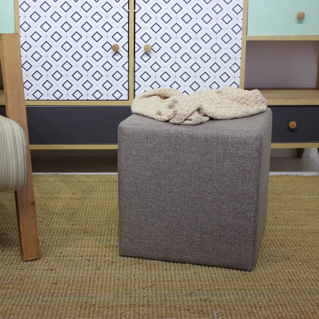 Stolička Kare Pouf Brown