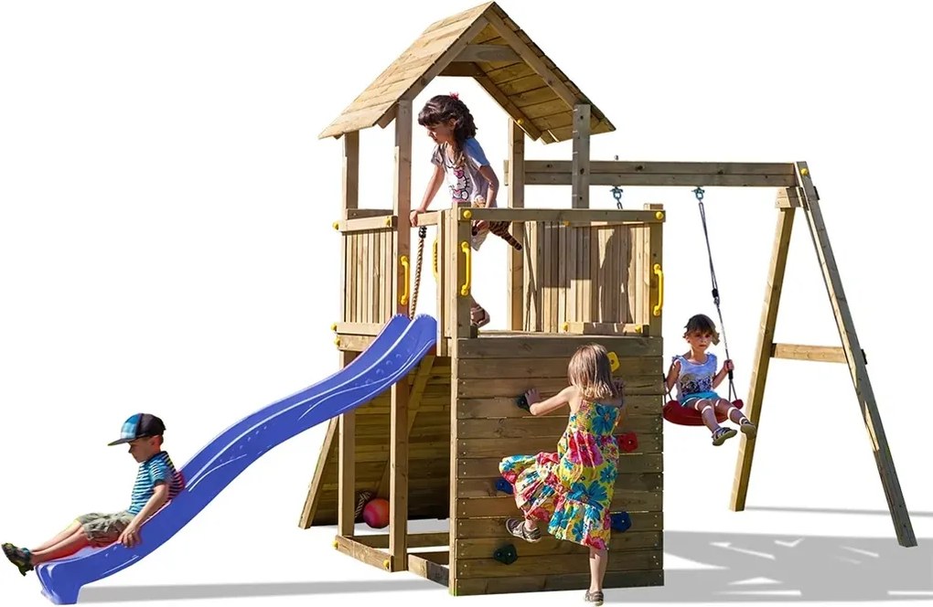 Marimex | Detské ihrisko Marimex Play Basic 003 + modrá šmykľavka | 11640189