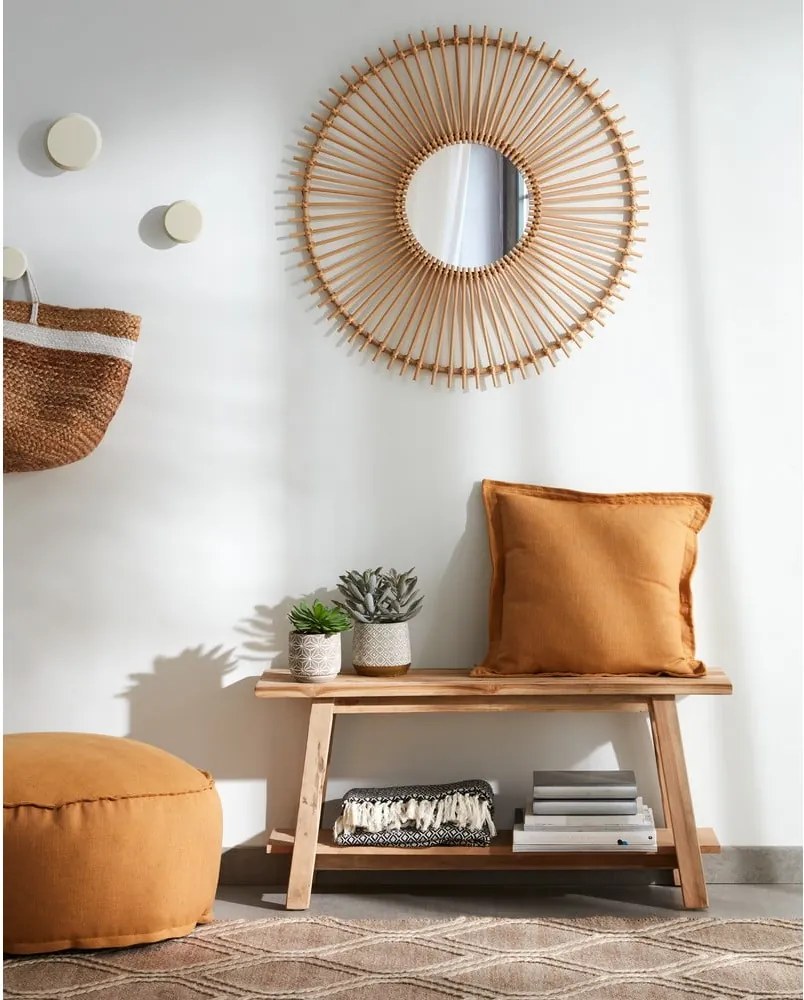 Záhradná lavica z týkového dreva Kave Home Safara