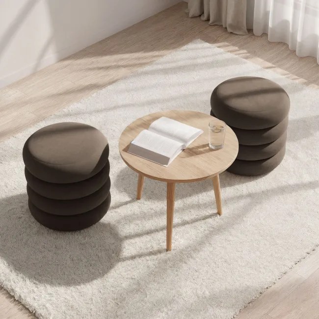 Taburetka SNUGGO hnedá