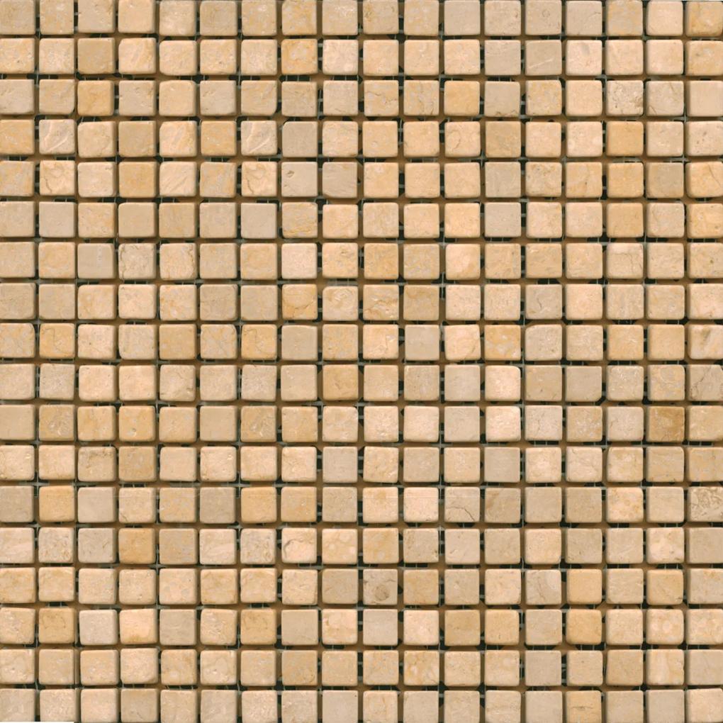 Kamenná mozaika Premium Mosaic Stone béžová 30x30 cm mat STMOS15CRW