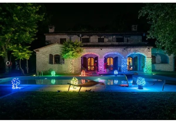 Twinkly TWS250STP-BEU - LED RGB Vonkajšia vianočná reťaz 250xLED 23,5m IP44 Wi-Fi