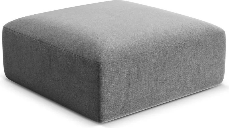 Svetlosivá zamatová podnožka Campi – Cosmopolitan Design