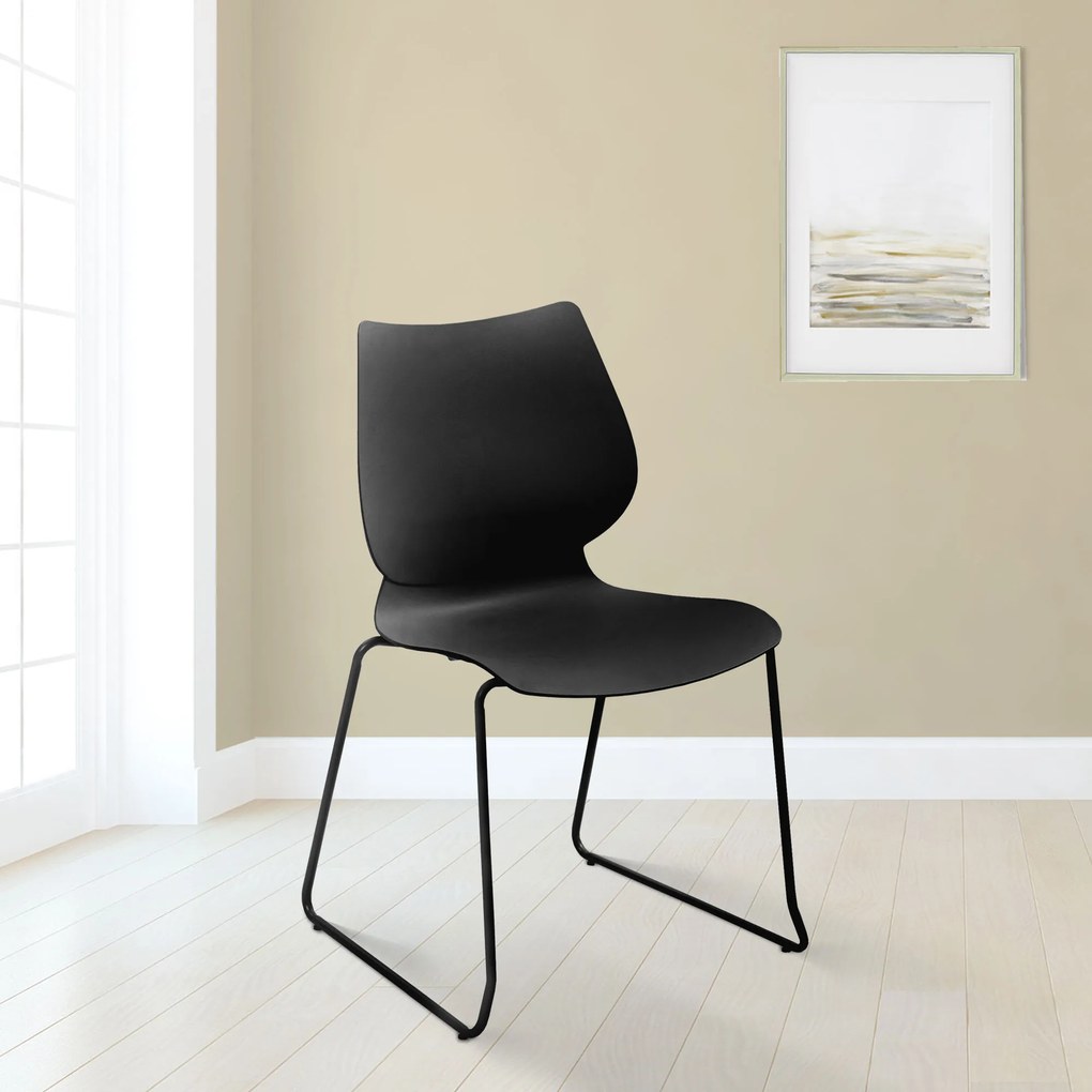 Sada 2 ks stoličiek Houma - čierna