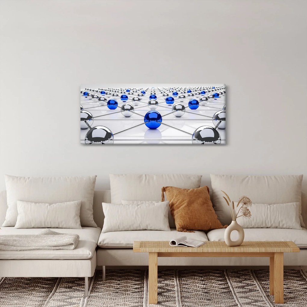 Obraz pospájaných guľou (120x50 cm)