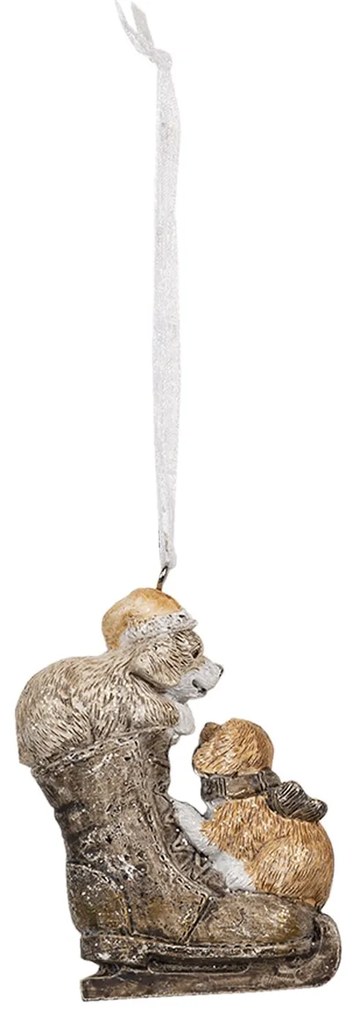 Závesná vianočná ozdoba psov v topánke - 6 * 2 * 8 cm