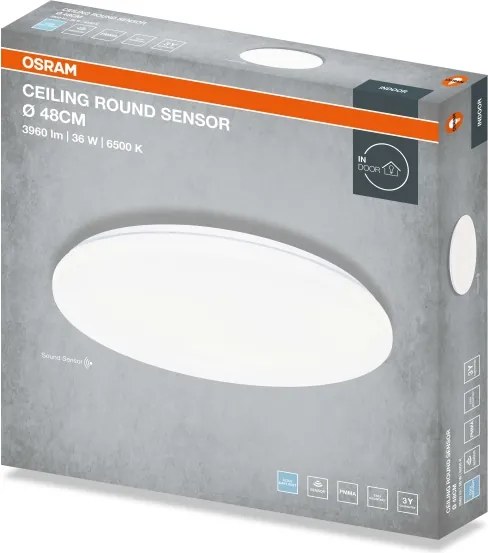 Osram - LED stropné svietidlo CEILING ROUND LED/36W/230V 6500K priemer 48 cm biele