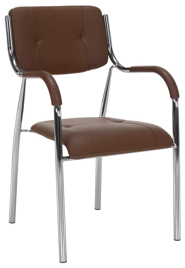 Stohovateľná stolička, hnedá, ILHAM