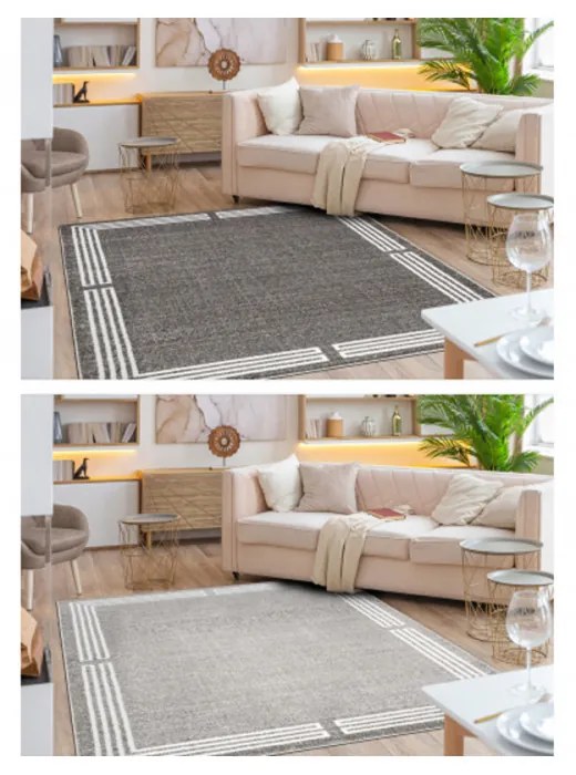 Kusový koberec Vlata šedokrémový 160x220cm