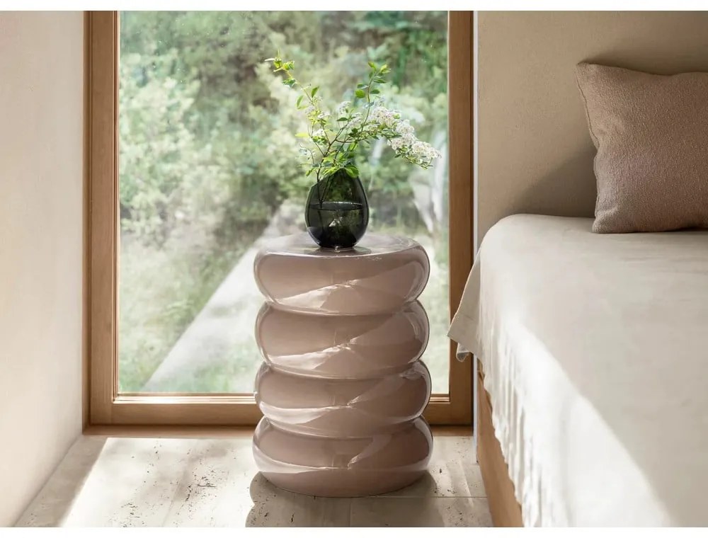 Keramický okrúhly odkladací stolík ø 34 cm Toru – Blomus