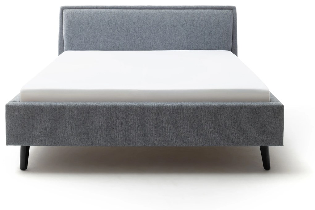 Čalúnená posteľ FRIEDA 180x200, modrá Barva: drevo