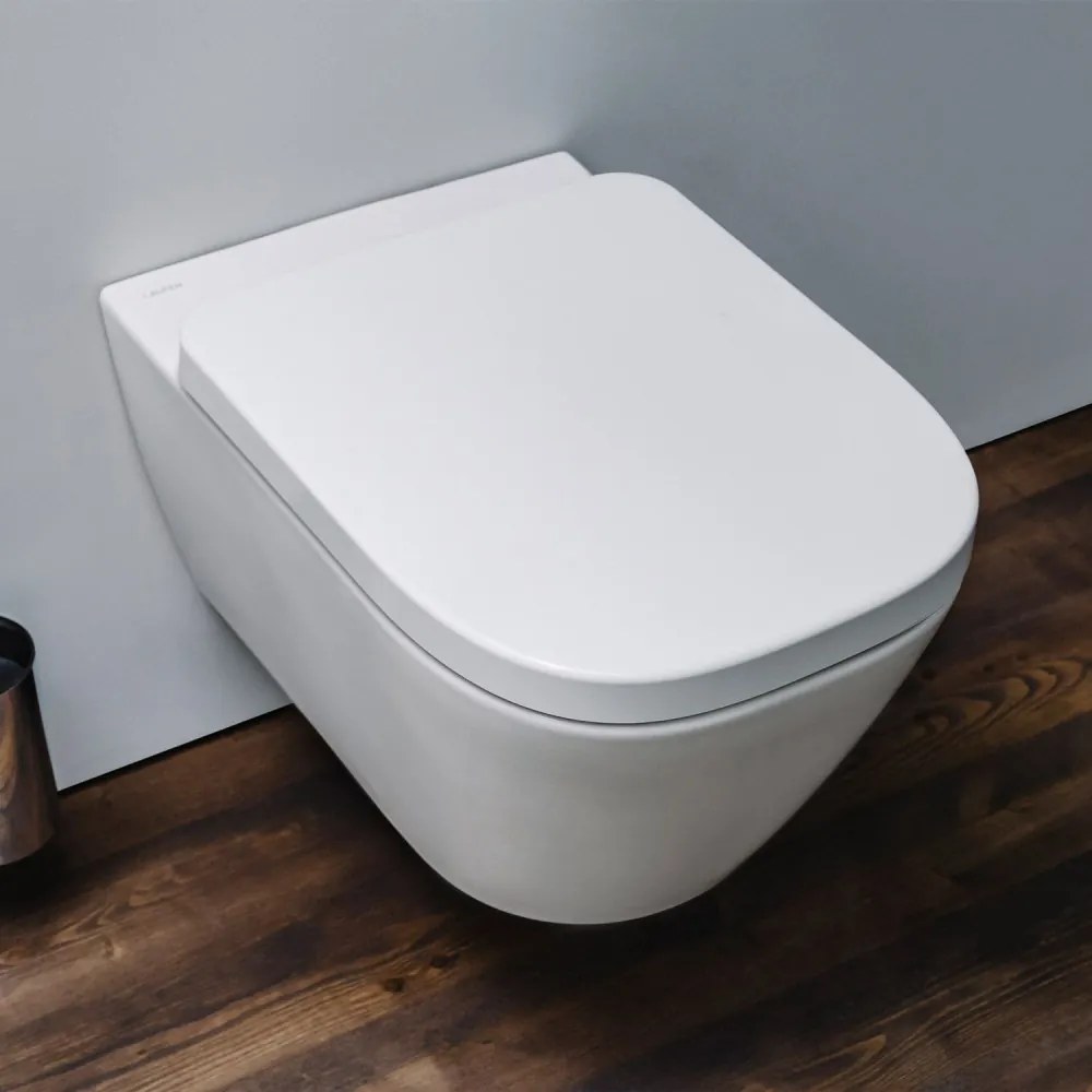 LAUFEN Meda Pack závesné WC Silent Flush s hlbokým splachovaním, 360 x 540 mm, matná biela + WC sedadlo Softclose, H8661107570001