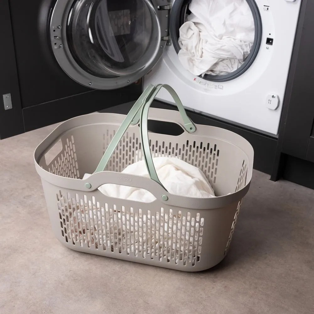 Svetlohnedý plastový kôš na bielizeň 45 l – Addis