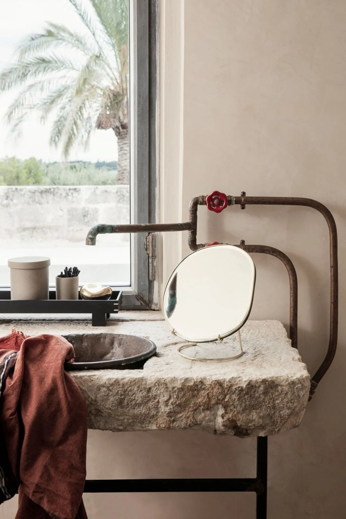 ferm Living Bon drevený podnos malý čierny dub 110209106
