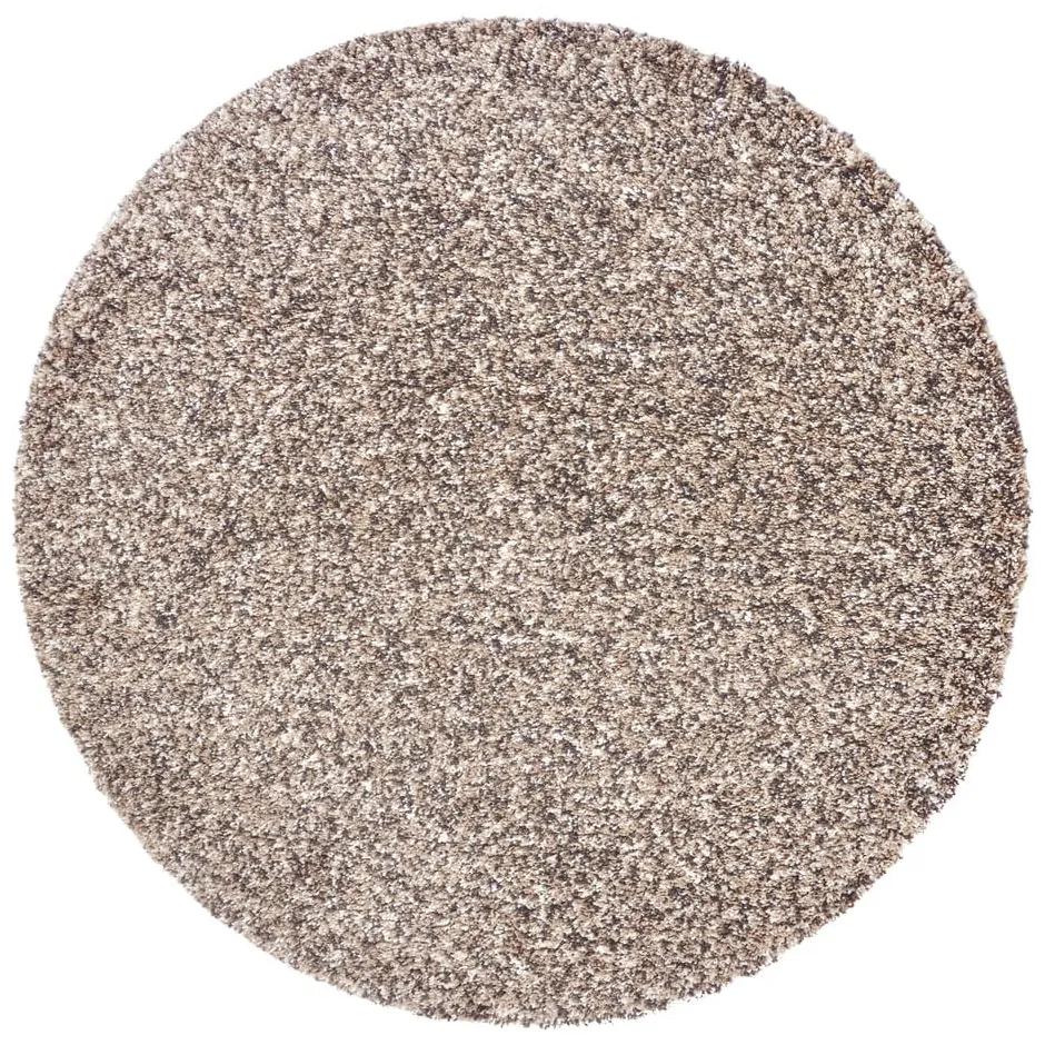Béžový okrúhly koberec ø 120 cm Shag – Hanse Home