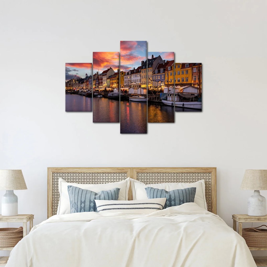 Obraz - Nyhavn, Kodaň (150x105 cm)