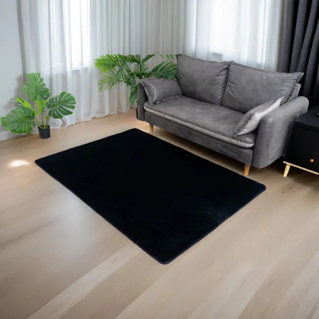 Koberec RABBIT 3D čierny