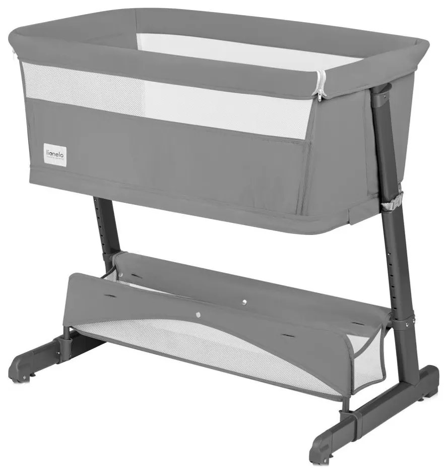 Lionelo - Detská postieľka 5v1 THOMI PLUS Sivý betón