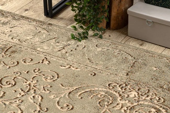 Koberec OMEGA LUMIER koniak hnedý / zelený