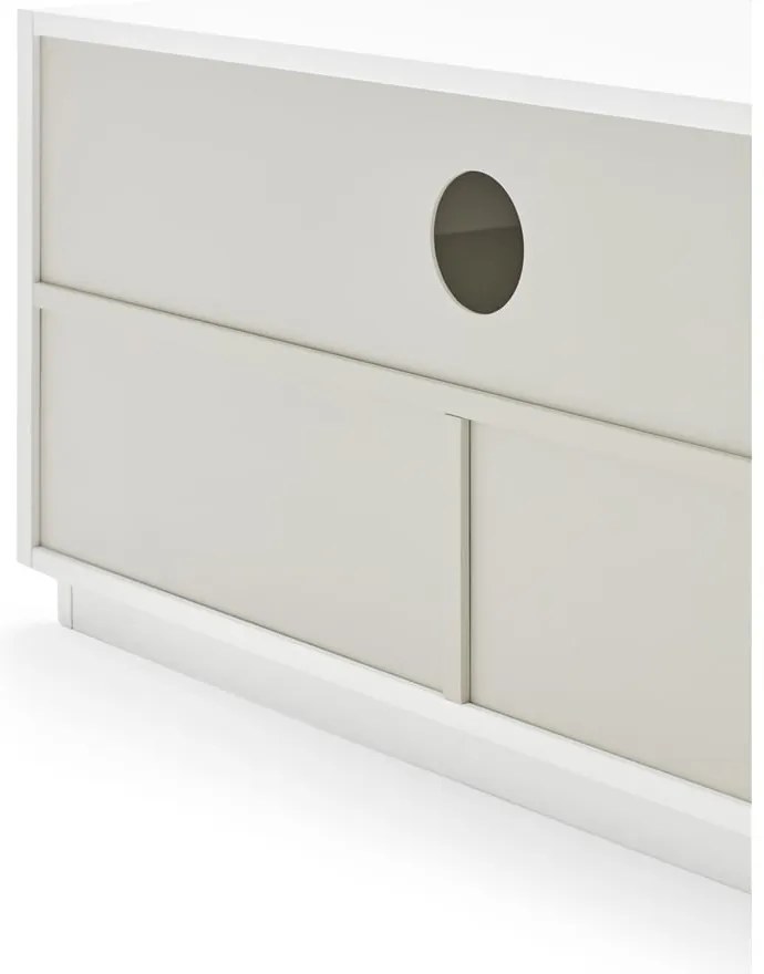 Biela TV komoda Teulat Doric