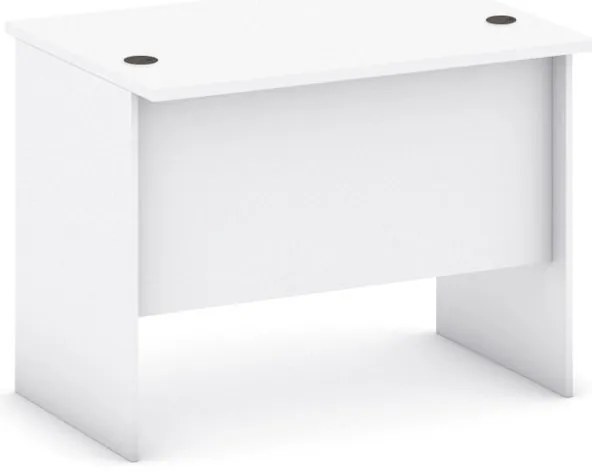 Kancelársky písací stôl MIRELLI, 100x80 cm, biela