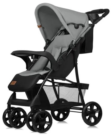Lionelo - Športový kočík EMMA PLUS šedá/čierna