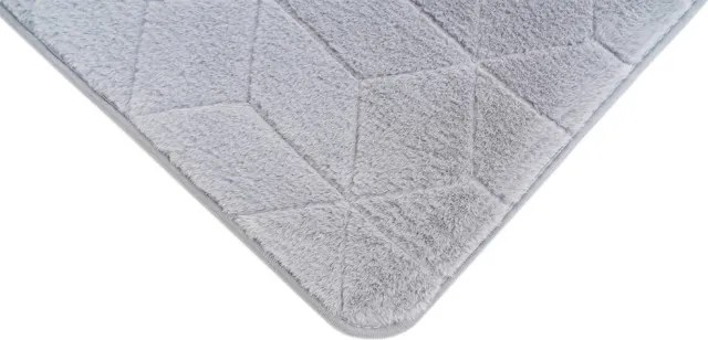 Koberec RABBIT 3D strieborný