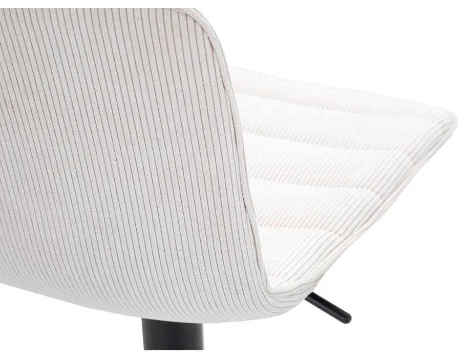 Bielo-čierna barová stolička s nastaviteľnou výškou (výška sedadla 61 cm) Malia – Mauro Ferretti