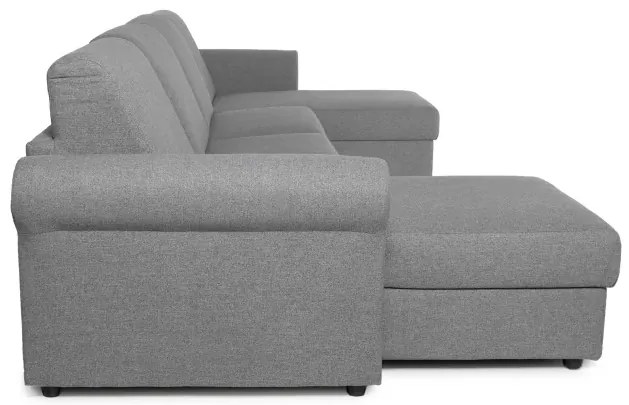 Sedacia súprava na každodenné spanie SAVONA U - rozkladacia, tm. modrá (penelope 27), 140