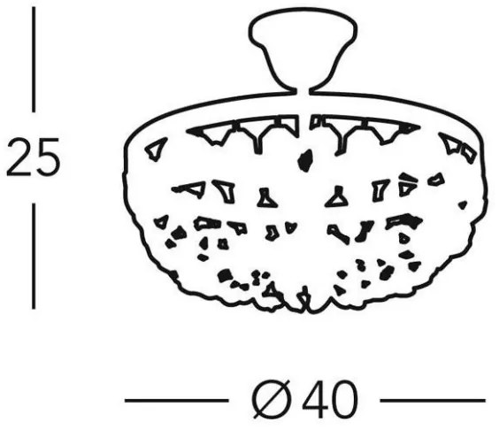 Kolarz 960.16K.3 - Krištáľový luster na tyči VALERIE 6xE14/40W/230V 24K zlato