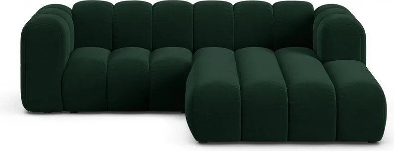 Tmavozelená rohová pohovka (pravý roh) Lupine – Micadoni Home